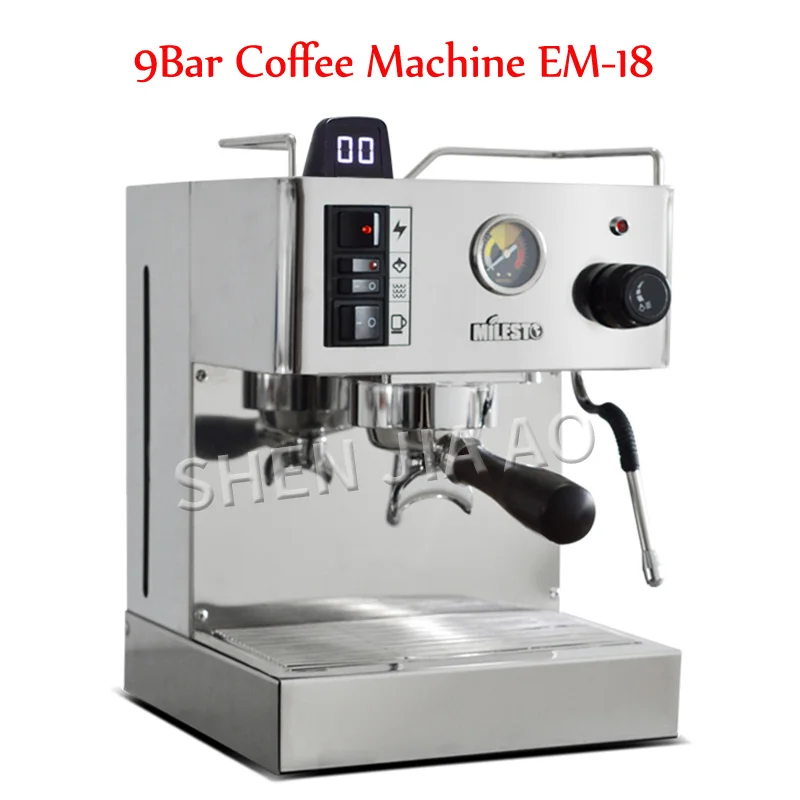 9Bar EM-18  Italian semi-automatic coffee machine Espresso Coffee Machine Coffee maker With Professional Pump For family 220V