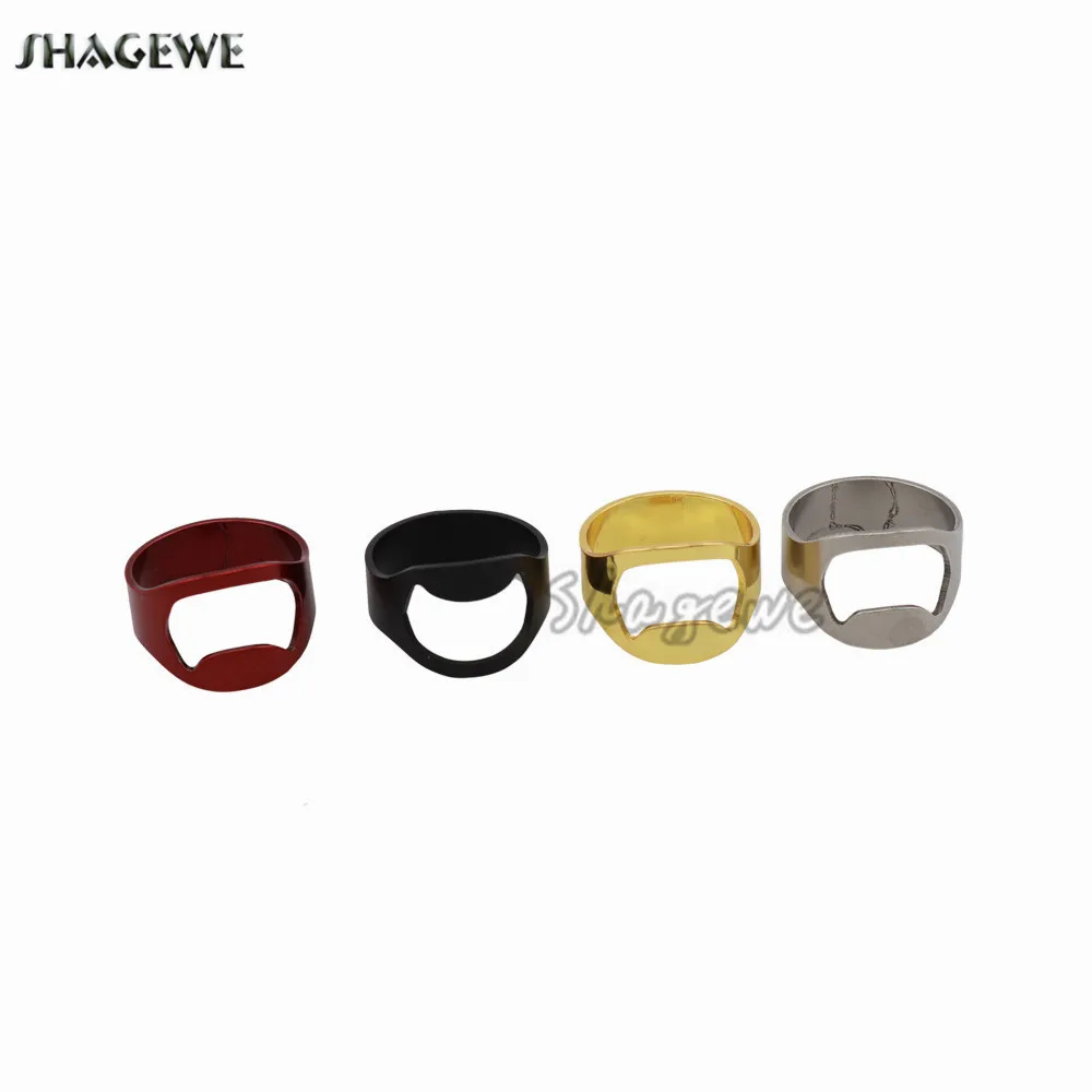 

Creative Stainless Steel Beer Openers Finger Ring-Shape Beer Bottle Opener 22mm Diameter Kitchen Bar Tools