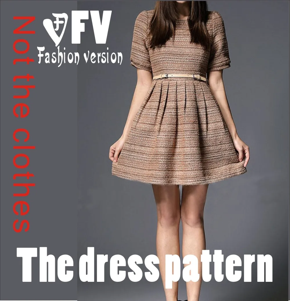 The dress Dresses Sewing Pattern cutting drawing BLQ 25-in Sewing ...