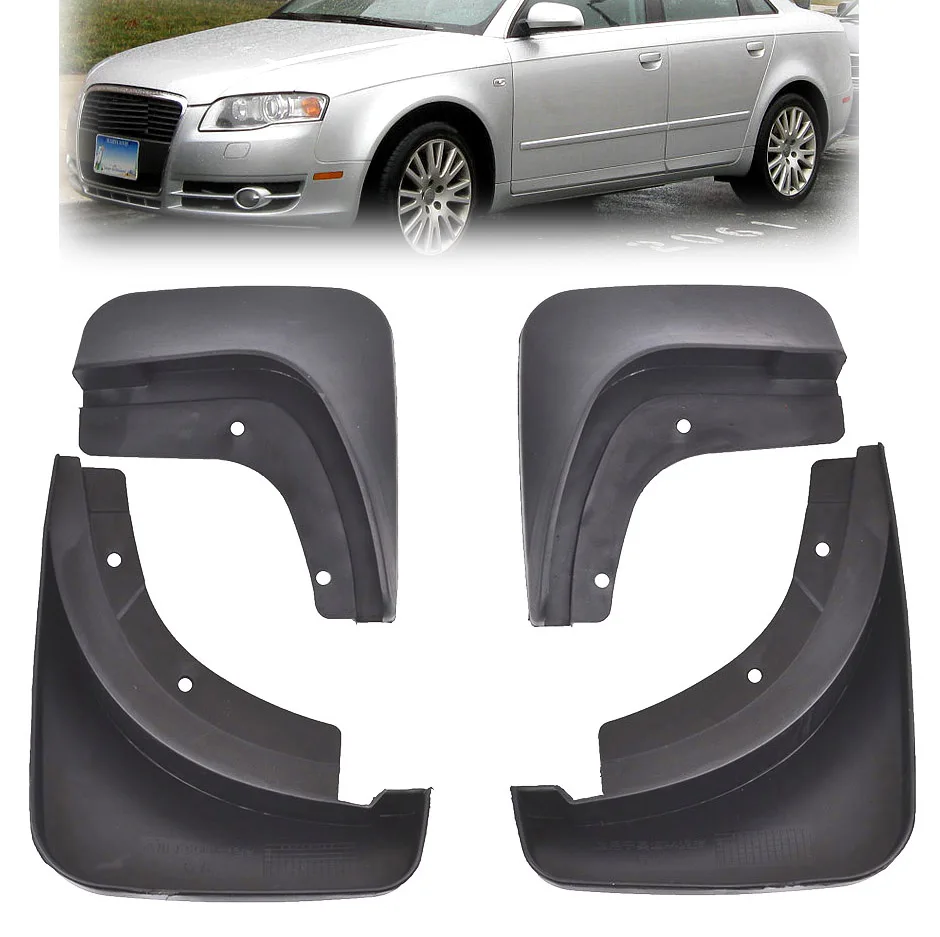 Detail Feedback Questions about XUKEY FRONT&REAR MUDFLAPS MUD FLAP FIT FOR  AUDI A4 B7 2005 2006 2007 2008 MUD FLAPS SPLASH GUARDS MUDGUARDS FENDER ...