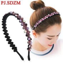 Роскошные CZ Кристалл Hairbands Модные женские туфли Женские аксессуары для волос мода цветок свадебные туфли со стразами оголовье девушка Головные уборы