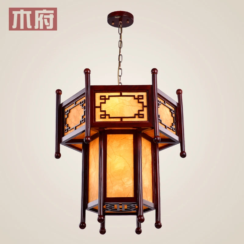 Chinese Classical Chandelier Antique Wooden Lantern Lanterns