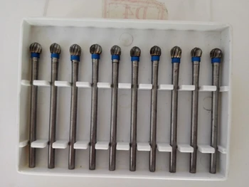 

Free Shipping 10Pcs dental HP Carbide Bur Cutters,Round 4cm ,dental lab material