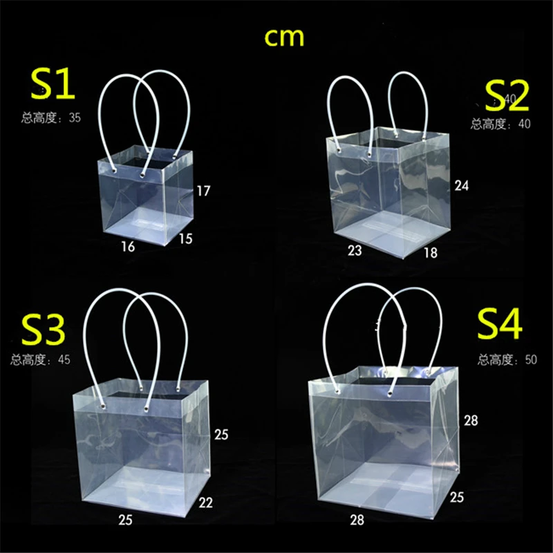 5 шт. прозрачные водонепроницаемые подарочные пакеты для цветов|bag for|bag flowerbag material