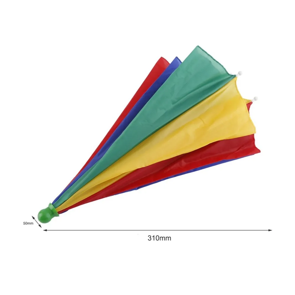 1 шт., переносная Кепка-зонтик, разноцветная Кепка, защита от солнца, дождя, рыбалки, кемпинга, солнцезащитная, для детей, для игр