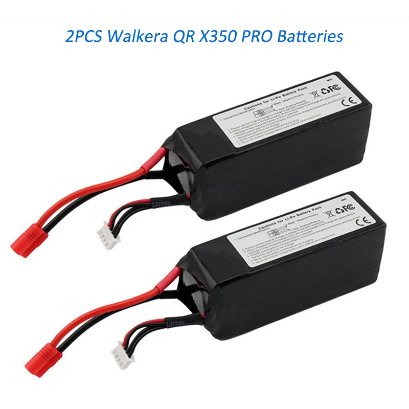 

2pcs/lot Lipo Battery 11.1V 5200Mah 3S 15C Li-polymer Battery For Walkera QR X350 PRO Quadcopter Helicopter Parts Drone Bateria