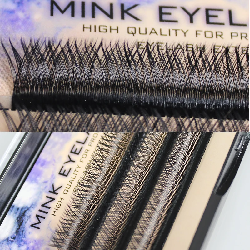 

3 rows large capacity 3D High Quality 0.07mm Mesh shape Y type weaving false eye lashes make up Individual Eyelash Extensions