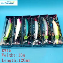 Tsurinoya DW15 большой жесткий рыболовную приманку искусственные приманки 18 г/120 мм Карп Рыбалка Рыба Плавание приманки крючок для рыбалки