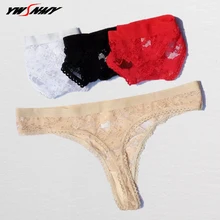 

4PCS New Fashion and Hot Sale 6colors lace Women's Sexy Thongs G-string Underwear Low Waist Panties Briefs For Ladies T-back