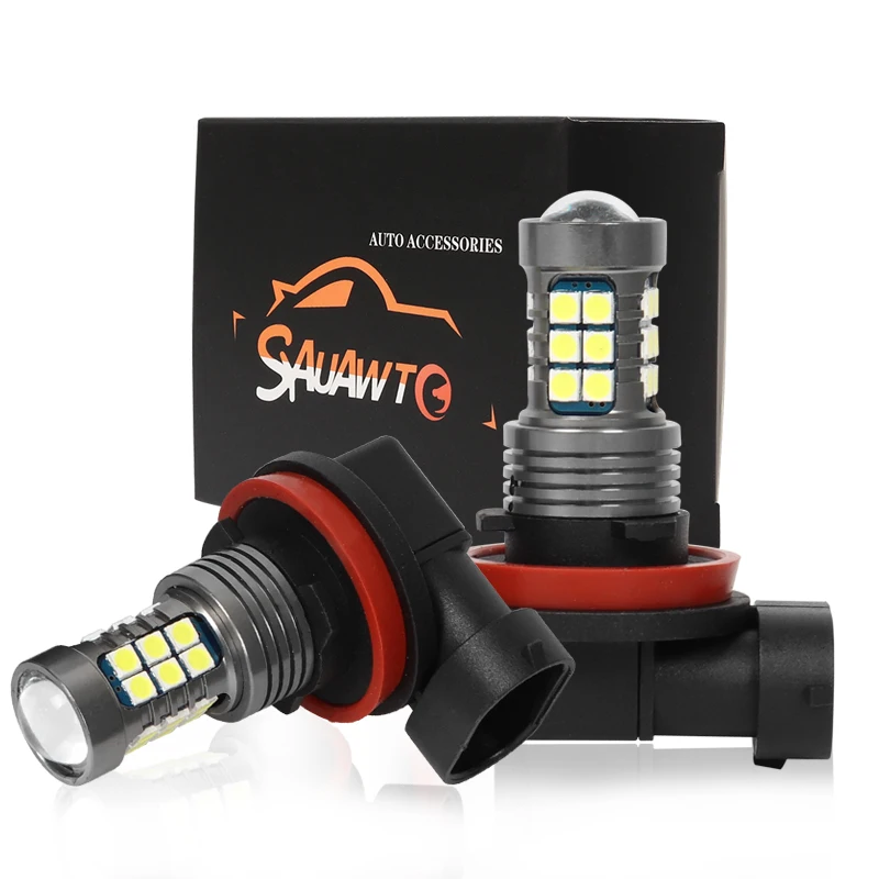 2X H8 H11 LED Fog Light Bulb Auto Car Driving Drl Lamp LED Bulbs Day For
