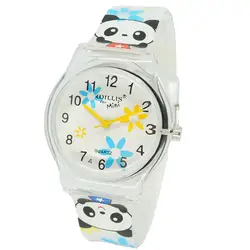 Новый панда часы модные женские конфеты кварцевые Силиконовые Детские часы студент наручные повседневное Relogio Horlog Feminino Montres