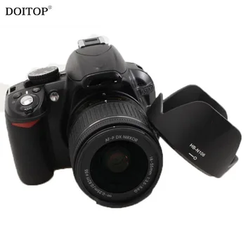 DOITOP HB-N106 Camera Lens Hoods Bayonet Petal Reversible Lens Hood for Nikon D3400 D3300 D5300 AF-P DX 18-55mm f/3.5-5.6G Lens