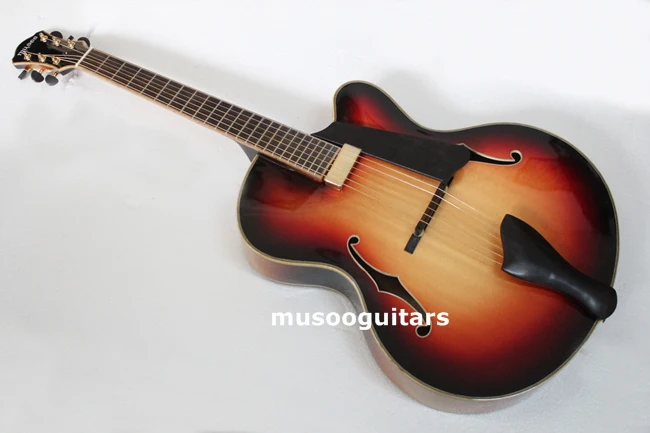 Musoo бренд 1" AAA-высеченный вручную Archtop гитара с корпусом