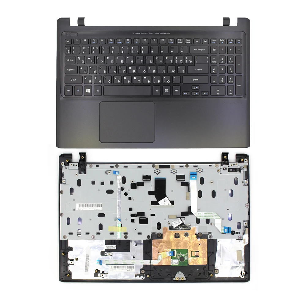

New For ACER ASPIRE V5 V5-571 Russia Black with palmrest cover C laptop keyboard