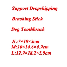 

Pets Toothbrush Teeth Cleaning Chew Toy Teddy Small Dog Toothbrush Stick Silicone Perfect Dog Teeth Care Products Cleaning Mouth