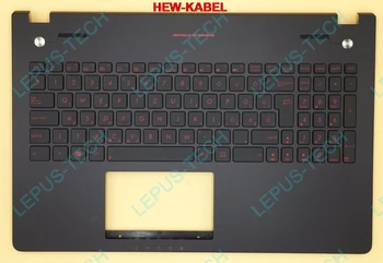 

HU HG Hungarian UK Keyboard Backlight For ASUS G56 N56 N56VB N56VJ N56VM Top Cover Upper Case Palmrest 90NB03Z3-R31HU0 Black