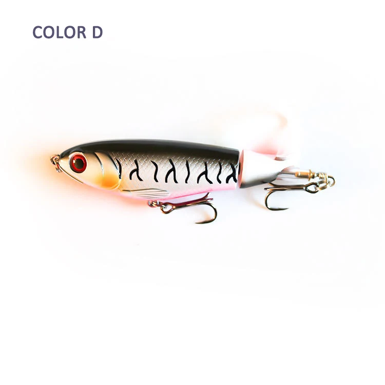 Fly твердая приманка для рыбалки верхняя водная приманка Whopper Plopper10.5cm/17g искусственная приманка для карпа приманка тунец приманки наживка - Цвет: Color D
