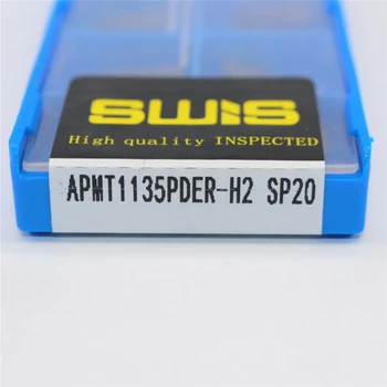 

20PCS APMT1135PDER H2 SP20 Milling Cutter Carbide Insert lathe turning tools high quality