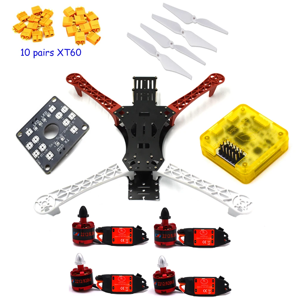 

PK 4RC plane Reptile 500 Alien Frame Cc3d 920kv 30a Simonk Distribution Board drone with camera quadcopter