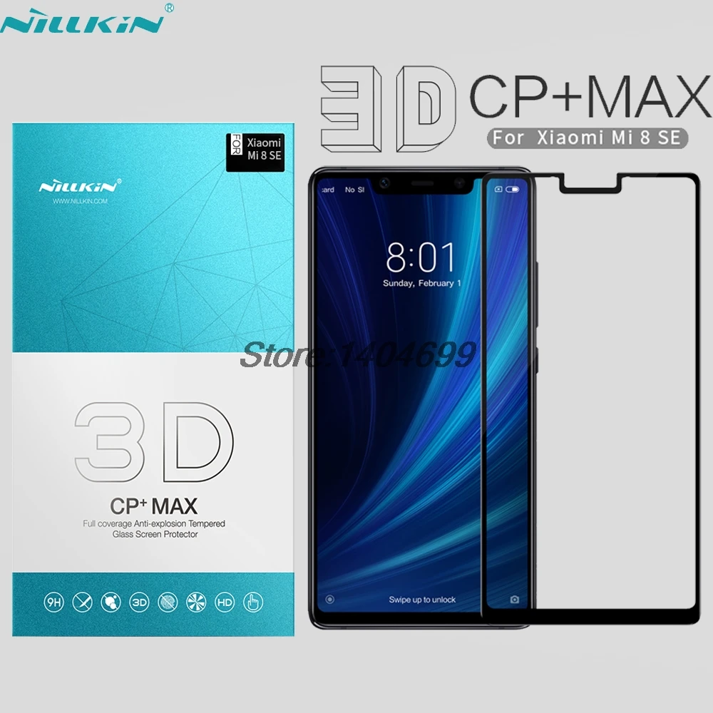 3D закаленное стекло для Xiaomi Mi8 SE полное покрытие защита экрана Nillkin CP + Max |