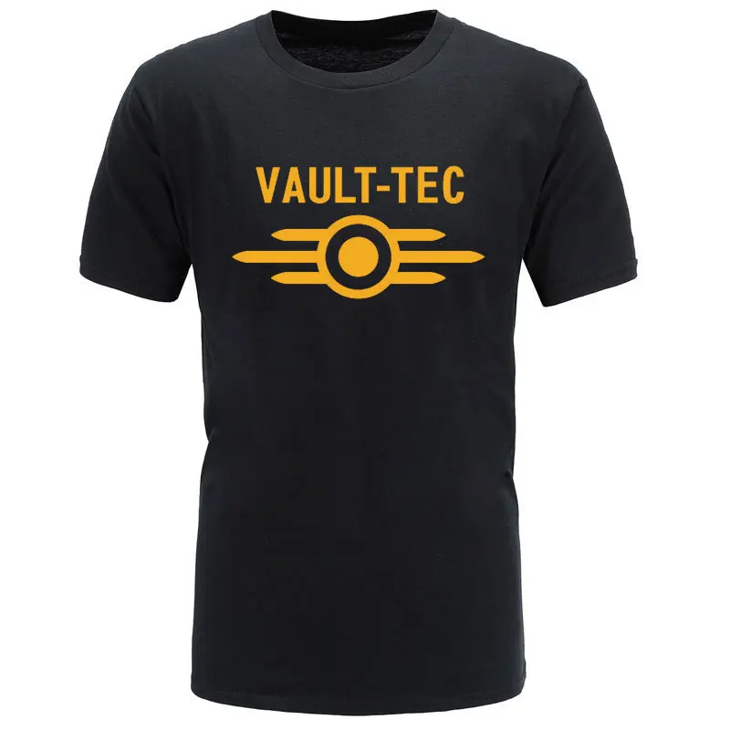 Новые летние футболки с логотипом vedle Tec для игр и видеоигр Fallout 2 3 4, мужские классические повседневные хлопковые футболки homme
