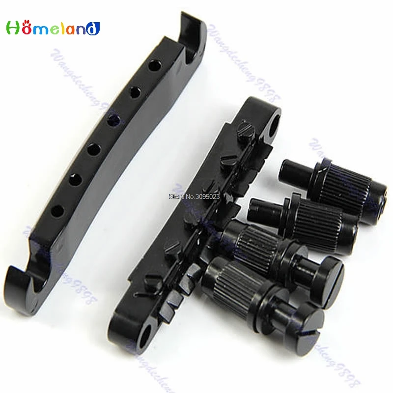 

Guitar Parts Tune-O-matic Bridge Tailpiece Tail For LP Style Set Black