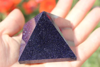 

58g quartz crystal blue sand crystal pyramid