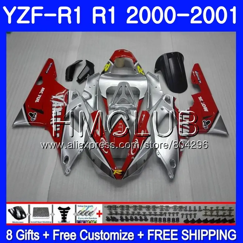 

Bodys For YAMAHA YZF 1000 YZF R 1 YZF R1 00 01 YZF-1000 Frame 108HM18 YZF1000 YZFR1 00 01 YZF-R1 2000 2001 Fairing Fortuna red