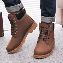 Men winter boots botas masculina men boots 2015 new PU hot men snow boots hot sell Plus cotton warm winter Shoes men boots