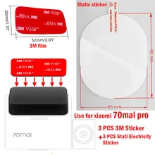Для 70 mai Pro Dash Cam Smart car dvr 3M пленка и статические наклейки, подходит для 70 mai Pro car dvr 3M держатель пленки 3 шт