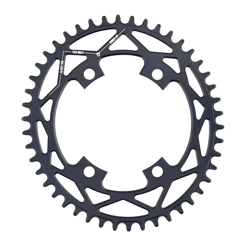 

PASS QUEST X110 / 4 BCD 110BCD Oval Road Bike Narrow Wide Chainring 42T-52T For R2000 R3000 4700 5800 6800 DA9000