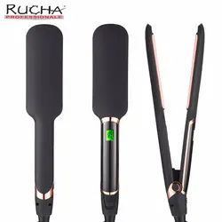 RUCHA инфракрасный выпрямитель для волос Salon класс 450F Professional ионной керамика Турмалин таблички MCH 30 s Быстрый нагрев Flat Iron