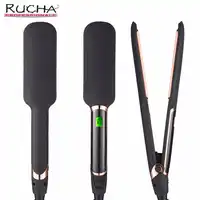 RUCHA 赤外線ストレートヘアアイロンサロングレード 450F プロセラミックトルマリンプレート MCH 30 39s 高速加熱フラット鉄