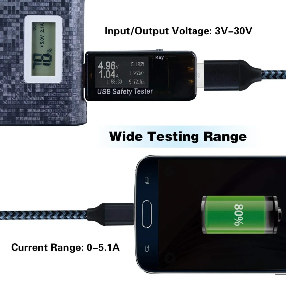 USB цифровой измеритель мощности тесты er мультиметр Ток Напряжение мониторы DC 5.1A 30 в Amp измеритель напряжения мощности Скорость зарядок