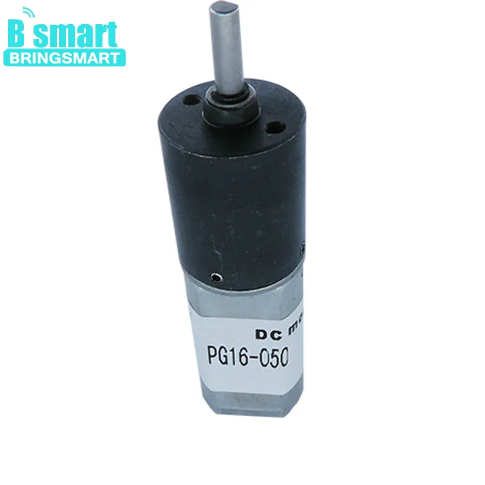

BRINGSMART PG16-050 D Shaft Planetary Gear Motor 6v 120rpm With 0.4kg Torque Metal Gearbox Long Life