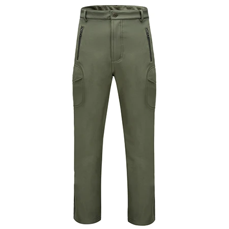 FREE SOLDIER ветровочные штаны с мягкой шерстью из акульей кожи на осень и зиму для изыскания и бивака, мужские тактические ветрозащитные водостойкие альпинистские штаны - Цвет: army green