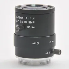 2,8-12 мм CS Mount безопасности Объективы для видеонаблюдения F1.4 HD 3MP фокус ИК