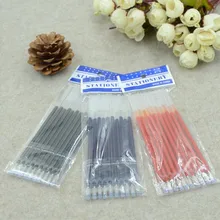 Danca 0,5 мм 10 шт./партия ручка заправка офисных стержни для ручек красные синие Черные чернила заправка канцелярские принадлежности Школьные принадлежности