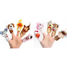 10 шт./партия, плюшевые игрушки на пальцы животных, куклы для театра марионеток, новые детские игрушки, Ранние развивающие игрушки, развлечение для детского праздника, подарок на день рождения, 10 дизайн