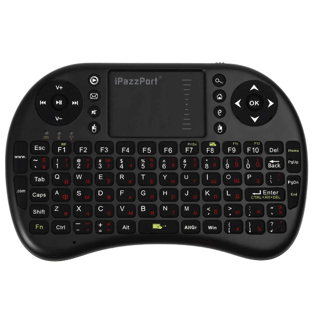 

Ipazzport M2S English Russian Mini Wireless Keyboard 2.4GHz Flying Air Mouse Remote Control Touchpad For Android TV Box PC