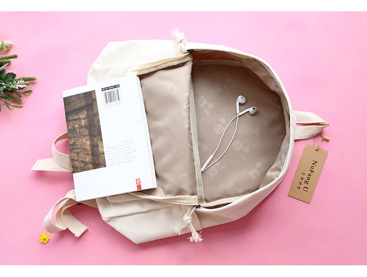 Простой классический дизайн, хорошее качество, для девочек, холщовая школьная сумка для книг, рюкзак для отдыха, дорожная сумка
