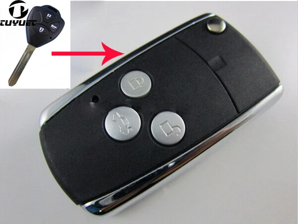 Camry Reiz Corolla RVA4 Modified Key Shell 2 3 Buttons (14)-1