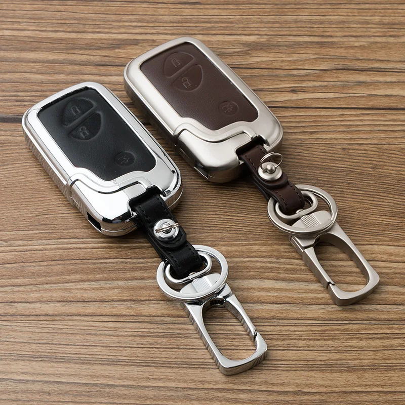 Fashion Zinc Alloy+Leather Car Styling Key Cover Case for Lexus RX IS ES NX GS GX LX 300 330 350 200 250 270 470 570 450H CT200H