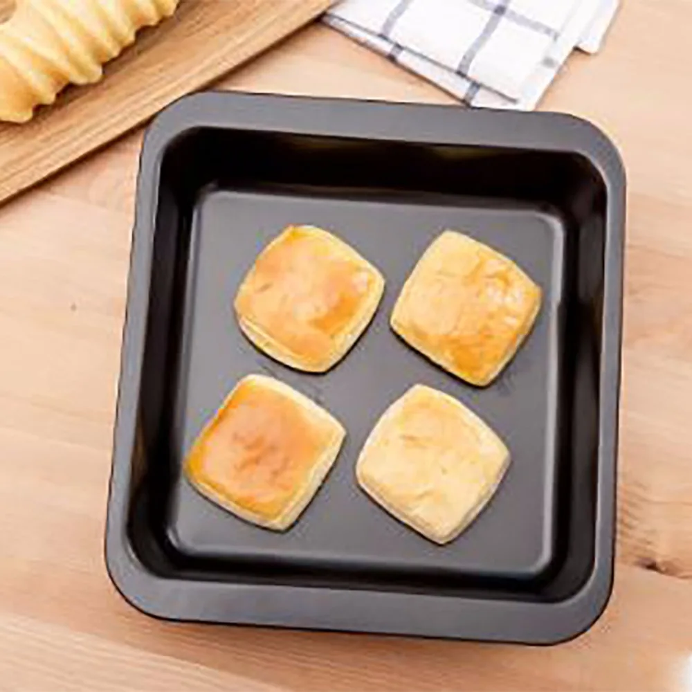 9 Inch Titanium Cake Pizza Pan Carbon Steel Baking Dish Tray Microwave