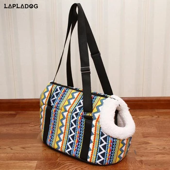 

pet bag dog carrier travel carrying bag for dogs cat pink Rabbits Print vintage design small dog bags cat bag pet products ZL285