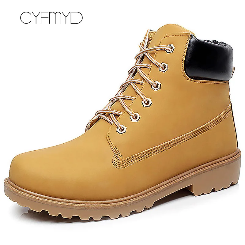 

Ankle boots plus size 10.5-12.5 warm snow boots men waterproof lace-up designer non-slip short plush winter boot 2019