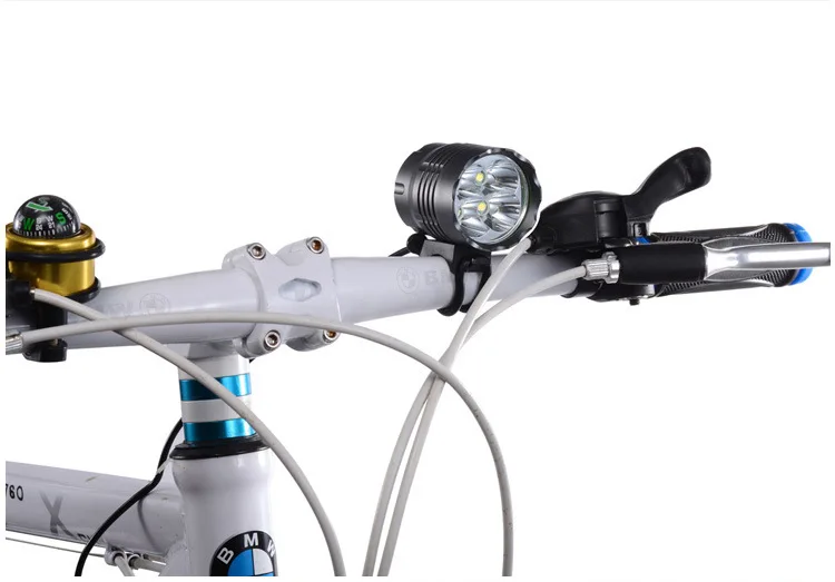 4000 люмен светодиодный головной светильник 4 x T6 светодиодный велосипед светильник светодиодный головной светильник фара головного света+ 6400 мА/ч, Перезаряжаемые аккумулятор+ зарядное устройство