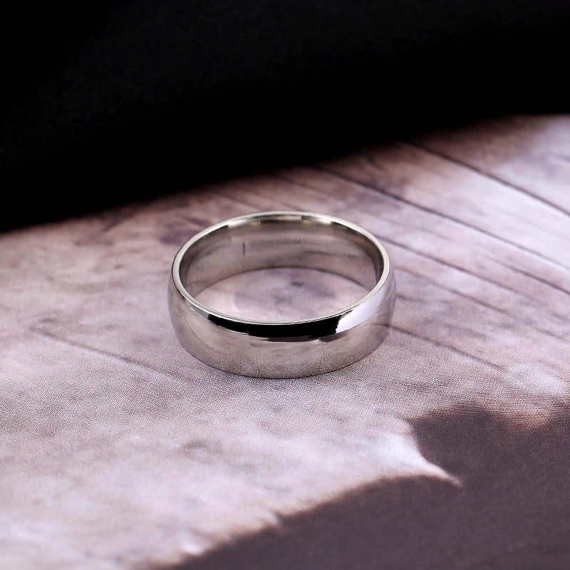 

6mm Silver 316L Stainless Steel Rings Titanium Steel Rings For Women and Men