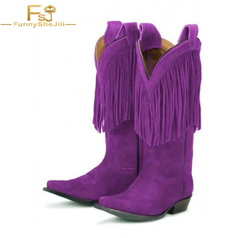 purple cowgirl boots cheap