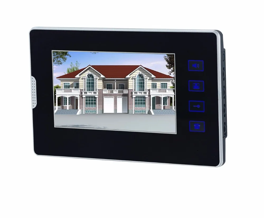 SmartYIBA 7 дюймов видео-телефон двери монитор видеонаблюдения TFT Цвет ЖК-дисплей Экран Дисплей для BuildingI Интерком квартиры Системы дверной Звонок